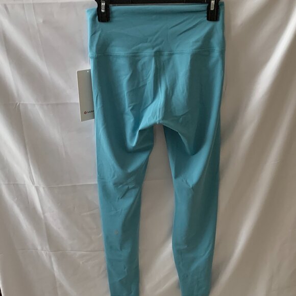 LULULEMON Wunder Train High Rise Leggings Tights in Blue Sz 8 - Picture 4 of 6
